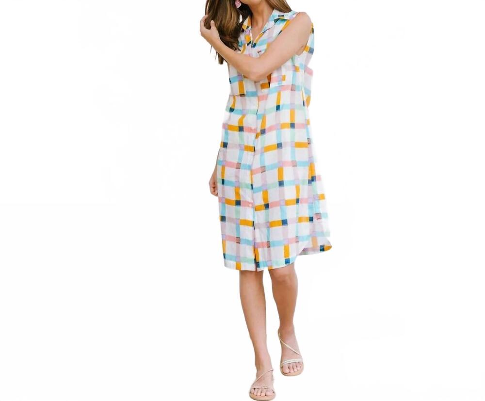 NEW SUNSHINE TIENDA last penny shirt dress in rainbow